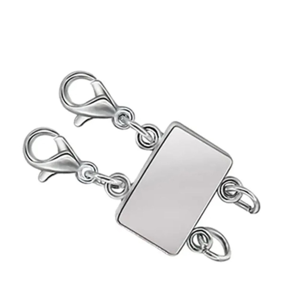 Silver Magnetic Clasp for Necklace Layering